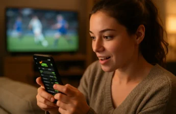 DraftKings Super App on a phone beside responsible gaming controls