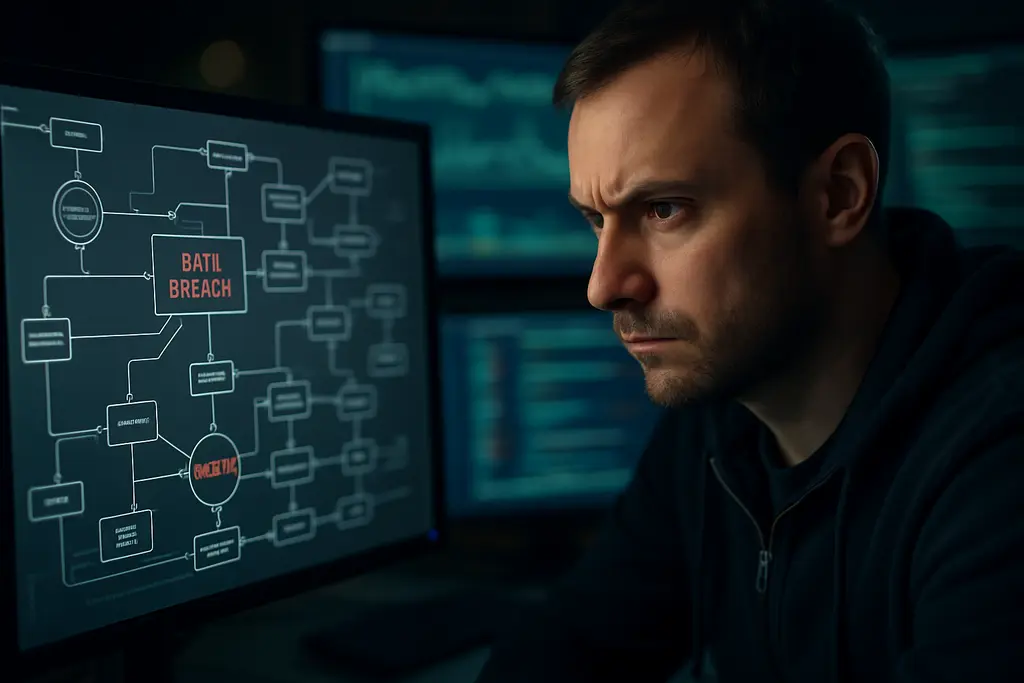 Compliance analyst reviewing iGaming Security Risks on a secure casino platform dashboard