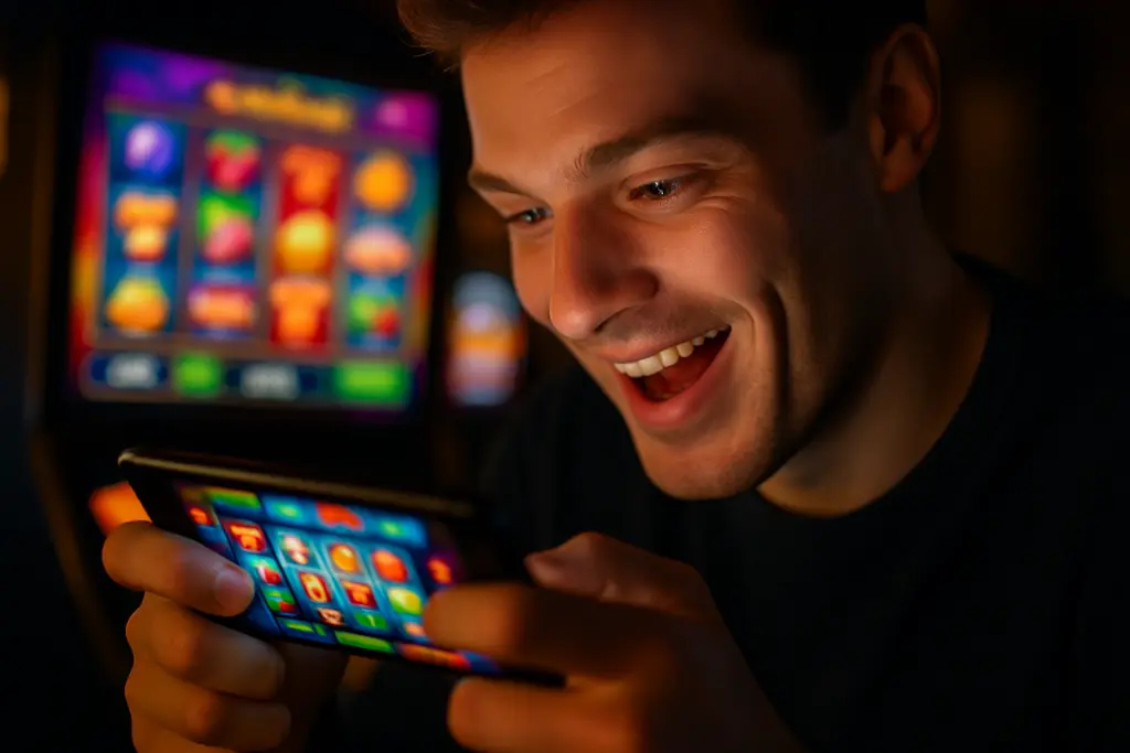 Mobile-First Design dashboard showing iGaming app usability metrics on a smartphone