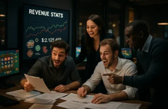 Analyst dashboard showing online casino revenue trends for July 2026