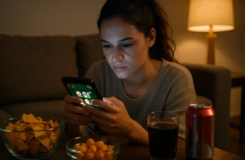 shorter gaming sessions shown through a phone dashboard and timing notes